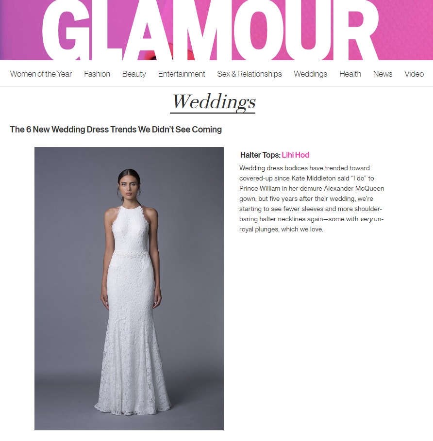 GLAMOUR: The 6 New Wedding Dress Trends We Didn't See Coming